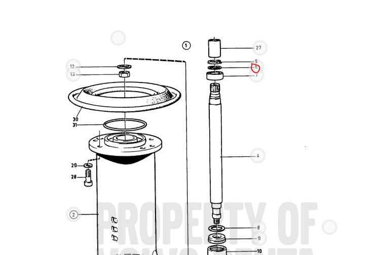 Shim, 1.0mm, Volvo, 26411