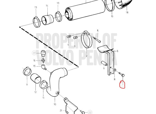 Hexagon Screw, Volvo 955310, (NOS)