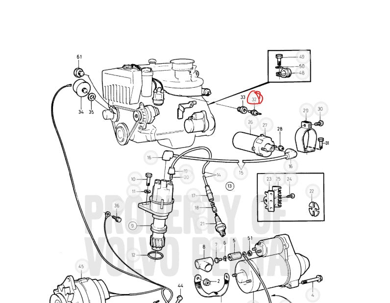 Temp Sensor, Volvo 872069, Vintage (NOS)