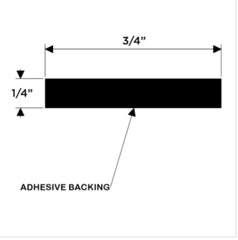 1/4"X3/4"X8' Hatch Tape, Taco v30-0748B8-2