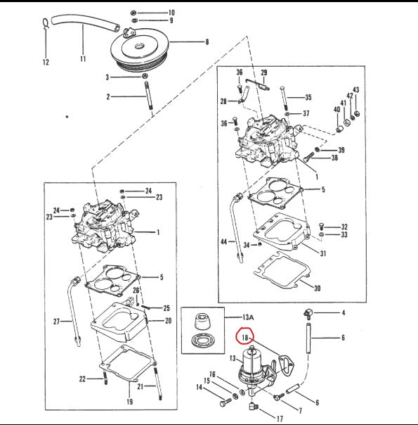 Gasket-Fuel Pump, Aqua Power 376, (NLA), (NOS)