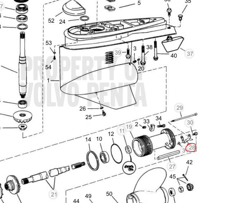 Retainer, Volvo 3852971