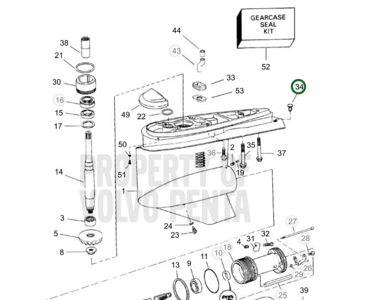 Plug, Trim Tab Hole, Volvo 3850662