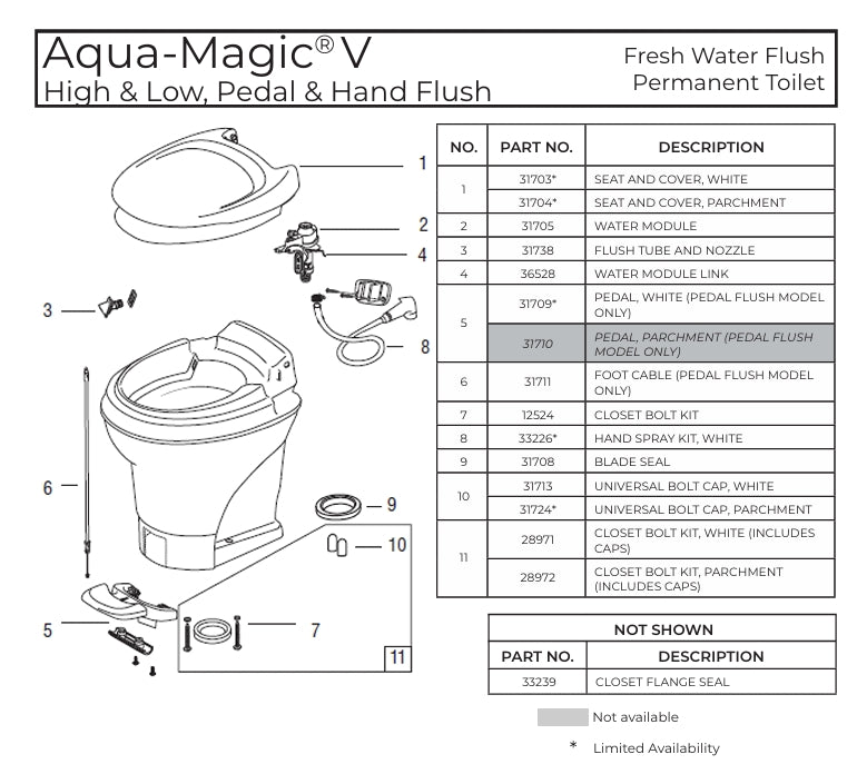 Thetford 31705 Water Module Assy. For Aqua V
