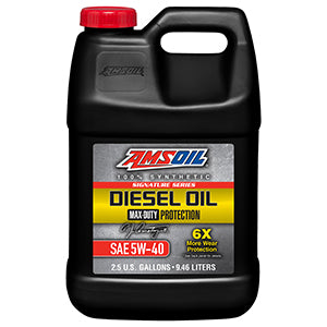 AMSOIL Signature Series 5W-40 100% Synthetic Max-Duty Diesel Oil 2.5gl