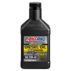 AMSOIL Signature Series 15W-40 100% Synthetic Max-Duty Diesel Oil Qt