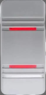 Carling Technologies VVCNY00-000 Accessory,Contura III Actuator,White,2 x Red Bar Lenss