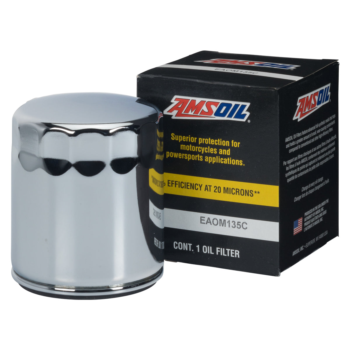 EA Chrome motorcycle oil filter