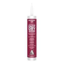 Pettit 6005C Anchortech Premium Fast Dry Adhesive Sealant, 10.1 oz., White