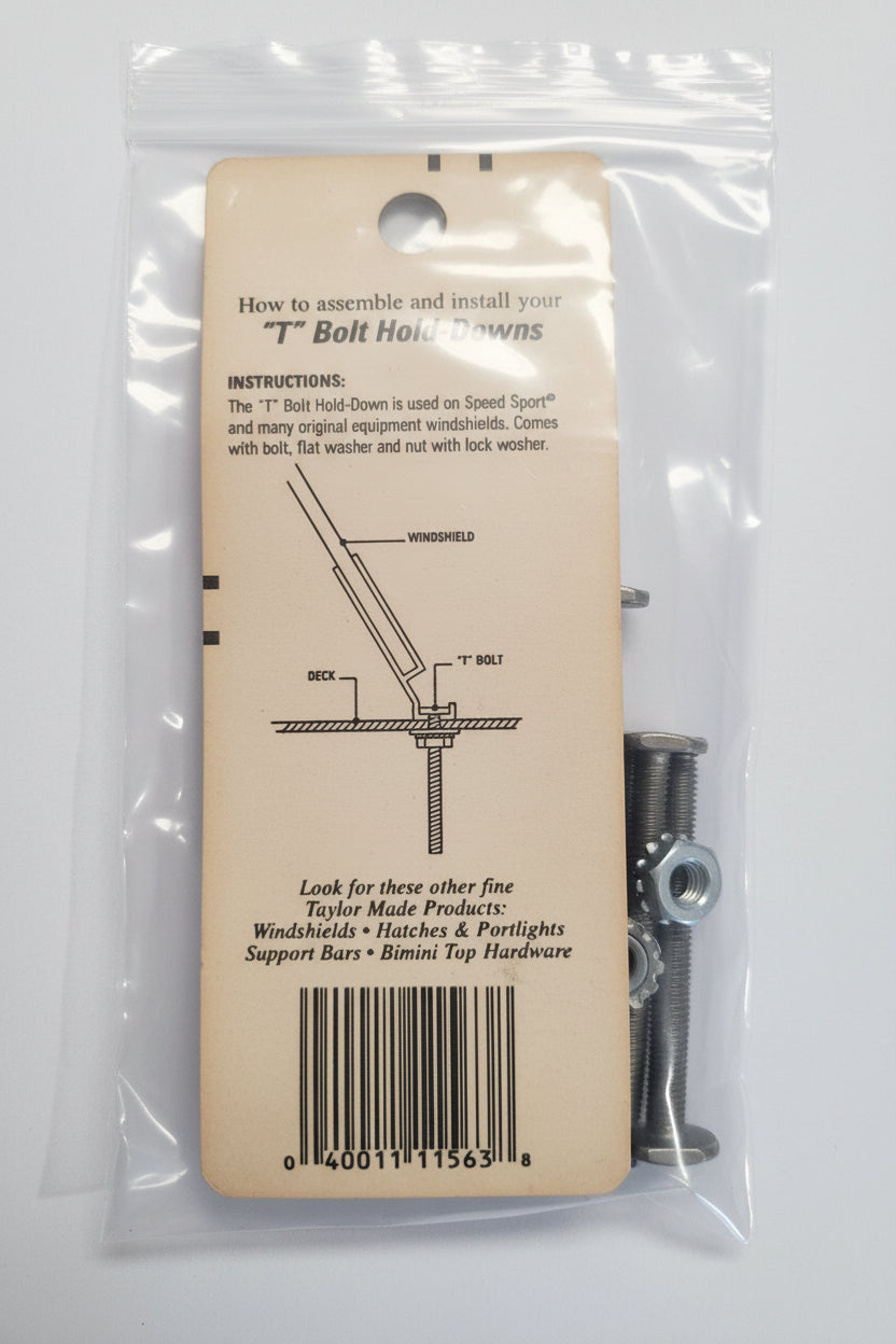 T-Bolt Hold Downs, Taylor Made #9563 for Speed Sport windshields