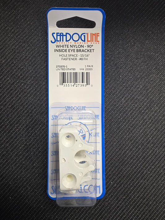 Seadog 90° Inside Eye Bracket (White)