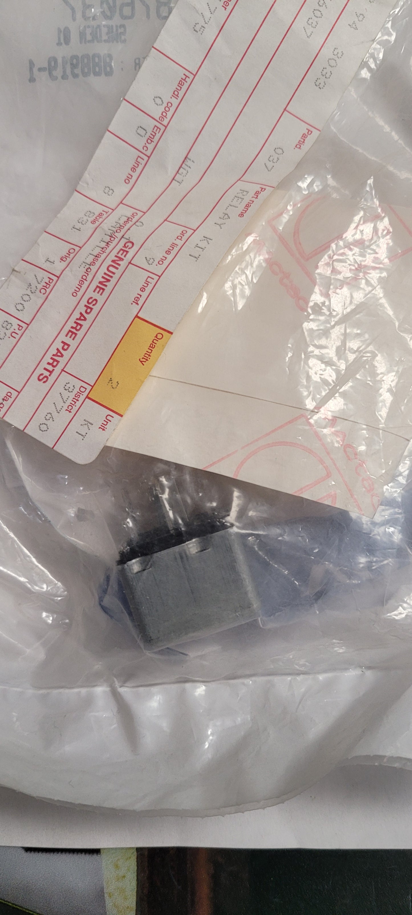 Relay Kit, (NOS) Volvo 876037