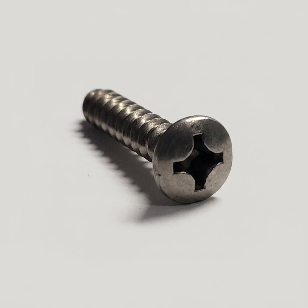 12x2" SS Oval Screw, 4-0258