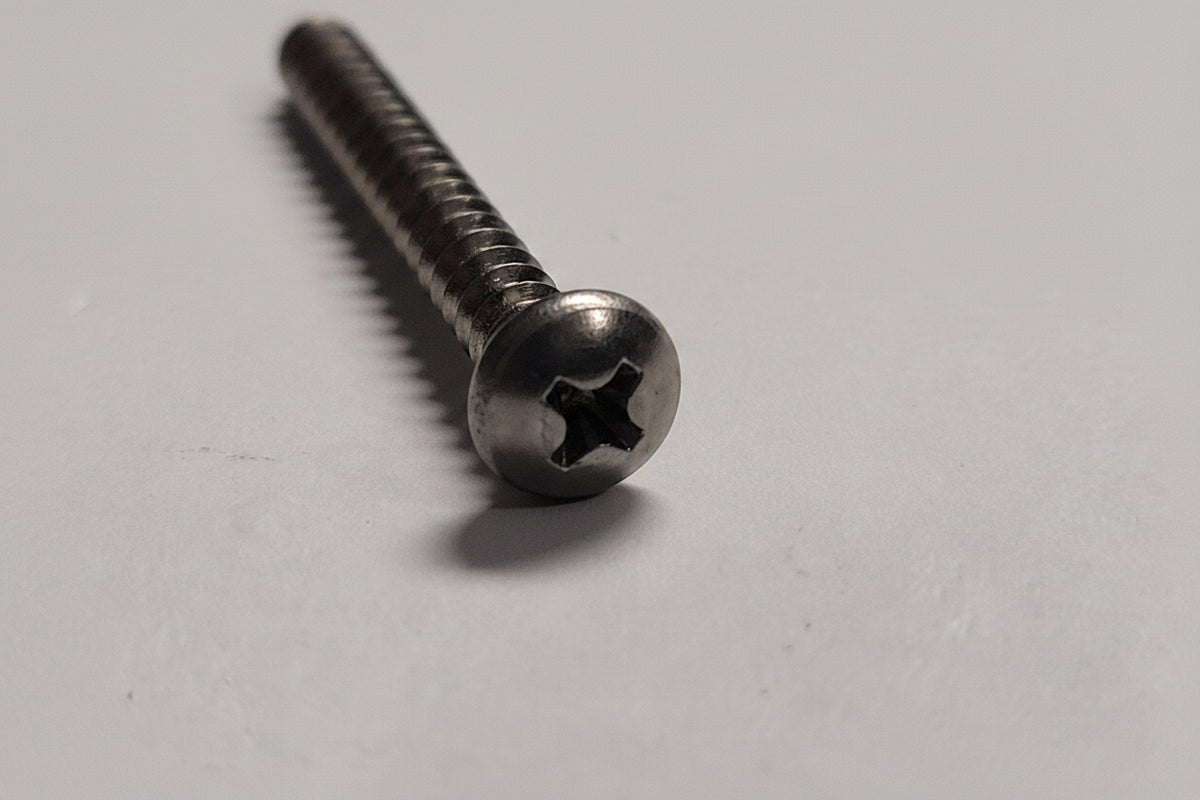10x1" SS Pan Head Screws, 4-0190