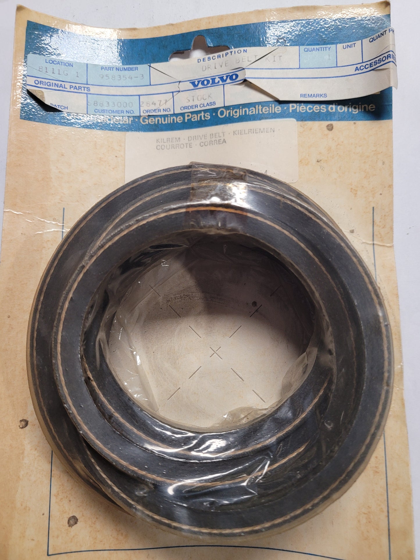V-Belt, (NOS) Volvo 958354