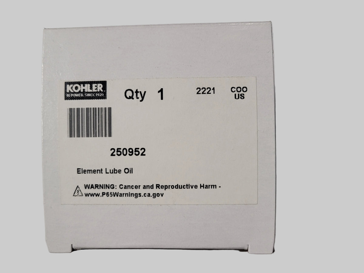 Oil Filter, Kohler 250952