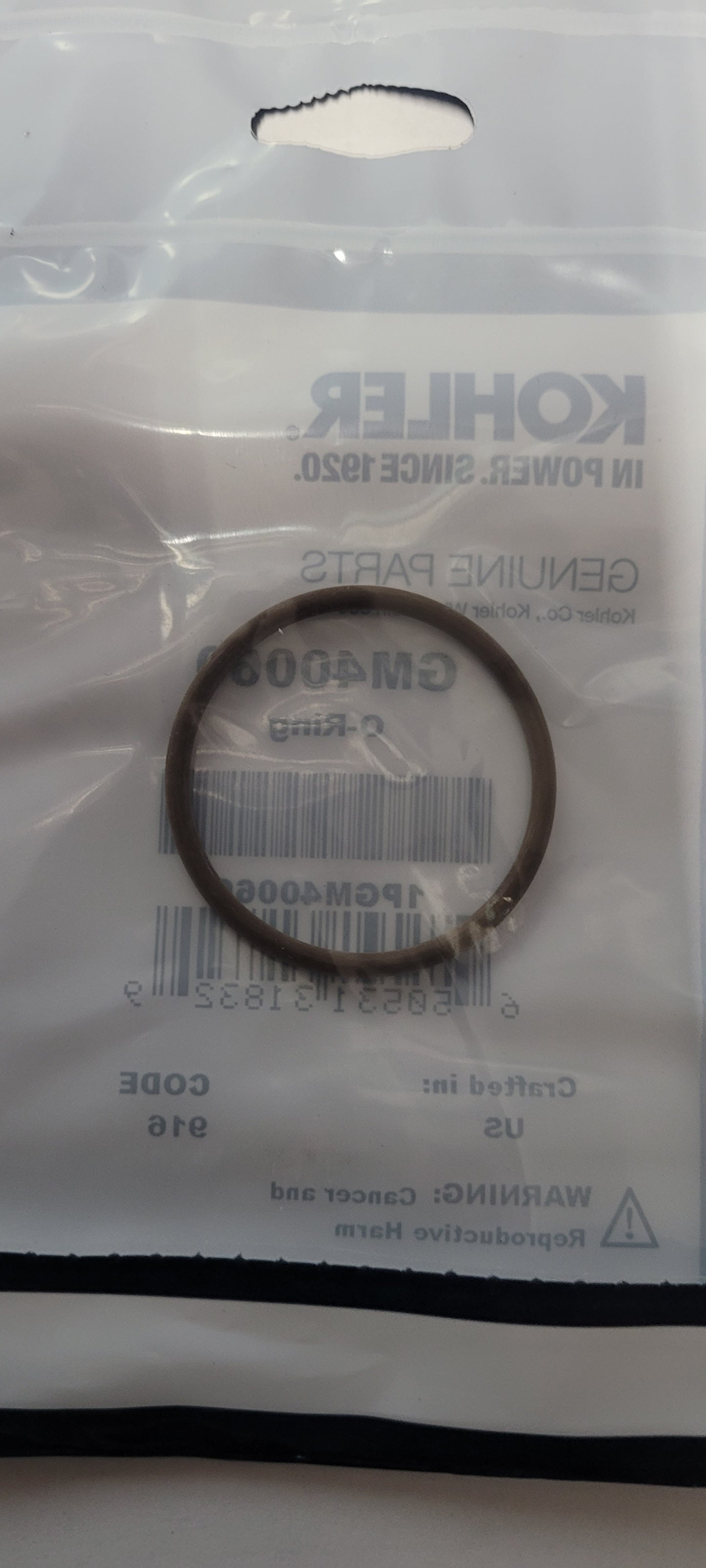 Kohler GM40060 ECD Catalyst O-Ring