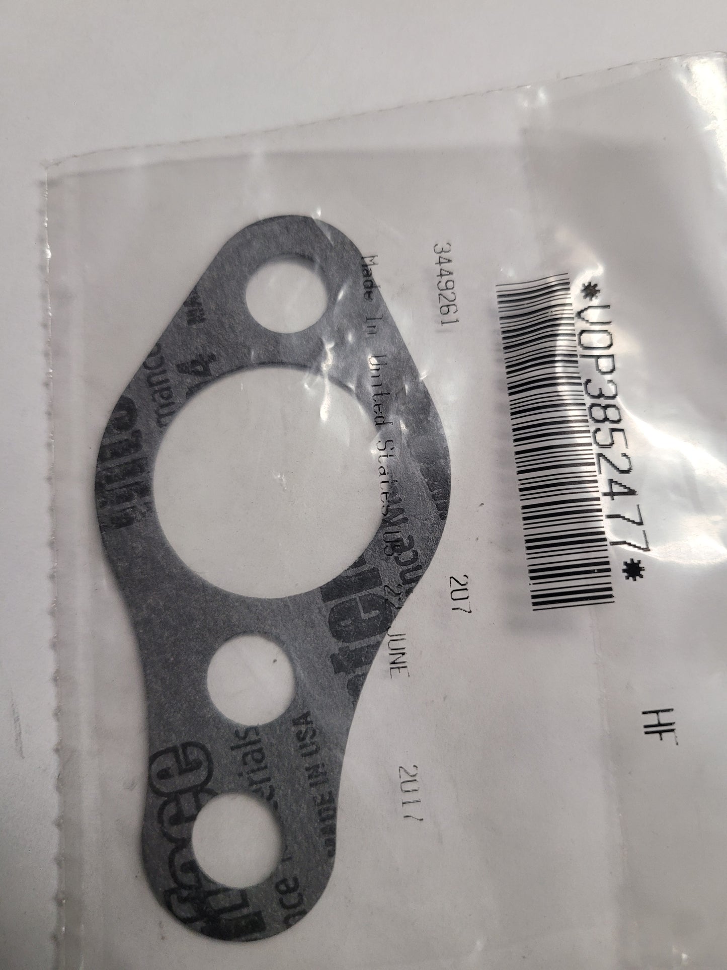 Gasket, Water Pump, (NOS) Volvo 3852427