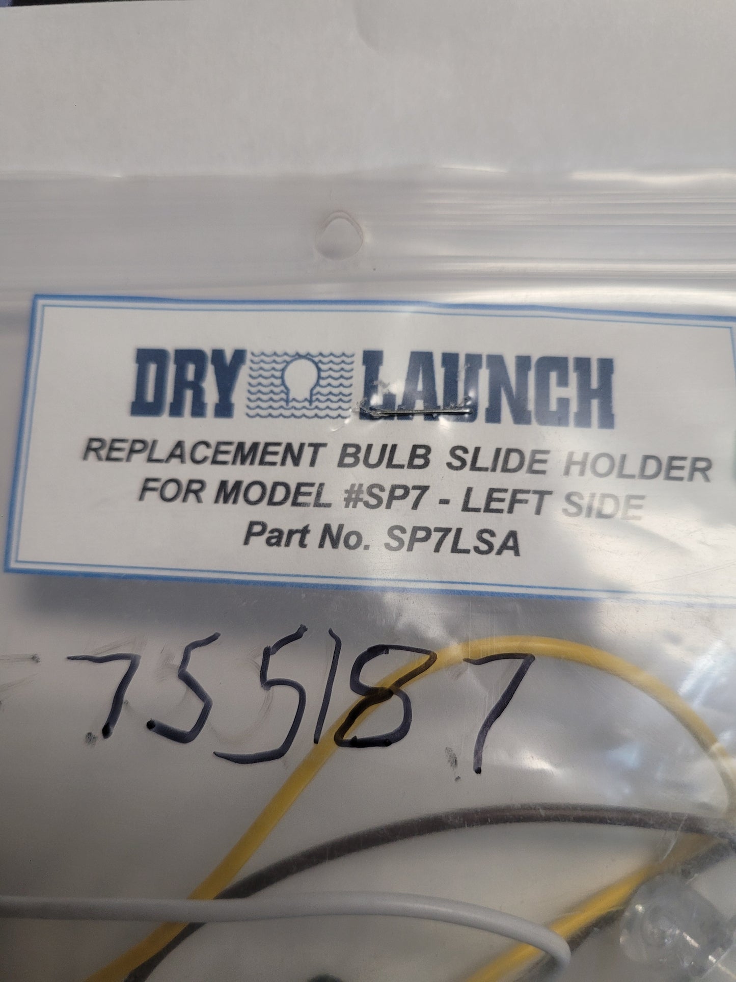 LH Bulb Slide Holder, Dry Launch, SP7LSA