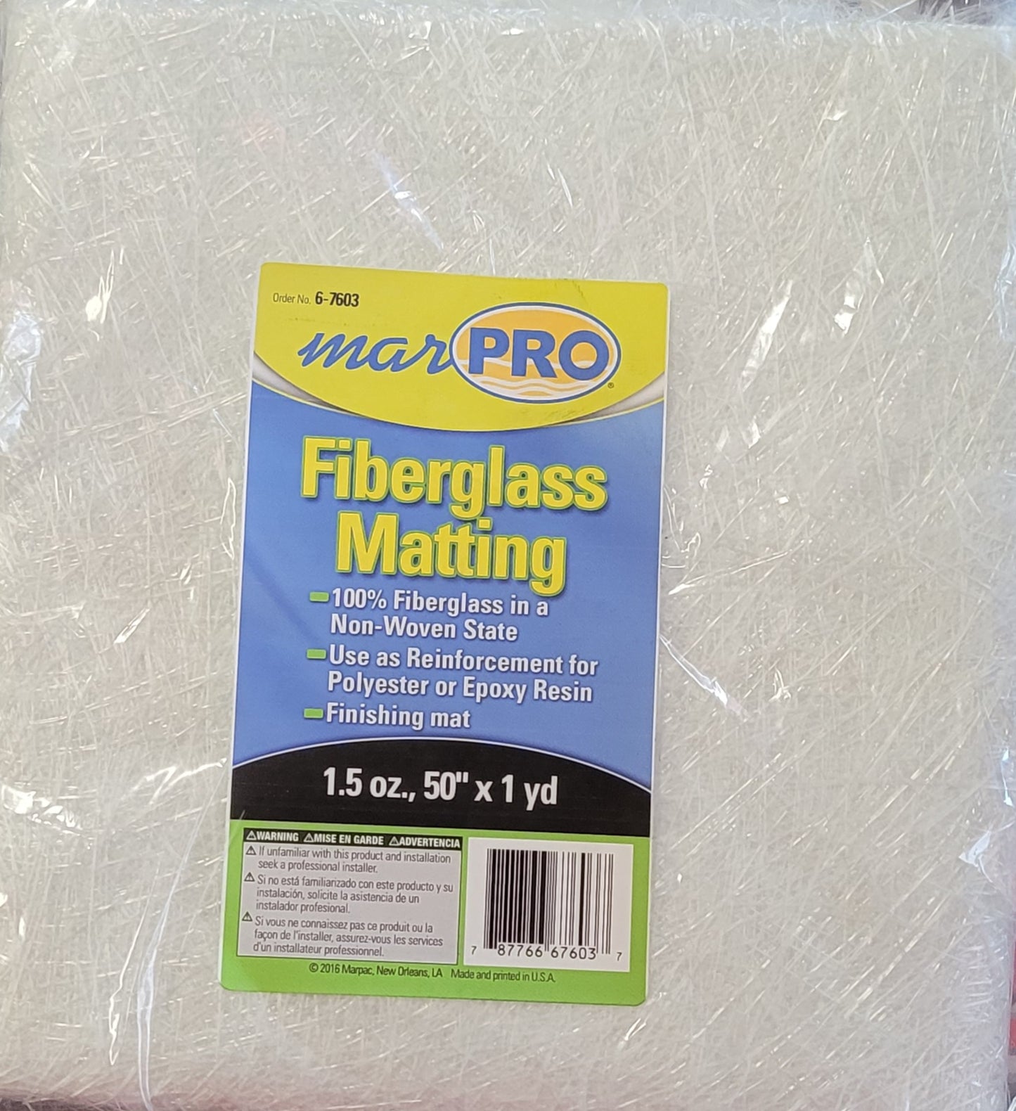 Fiberglass Matting 1.5oz 50"x1yd