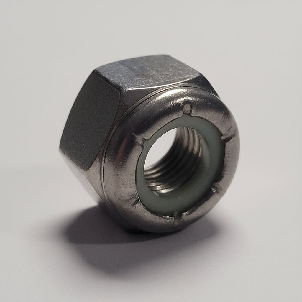 Nylon Insert Locknut, Stainless Steel, 1/2"-13, 4-1939