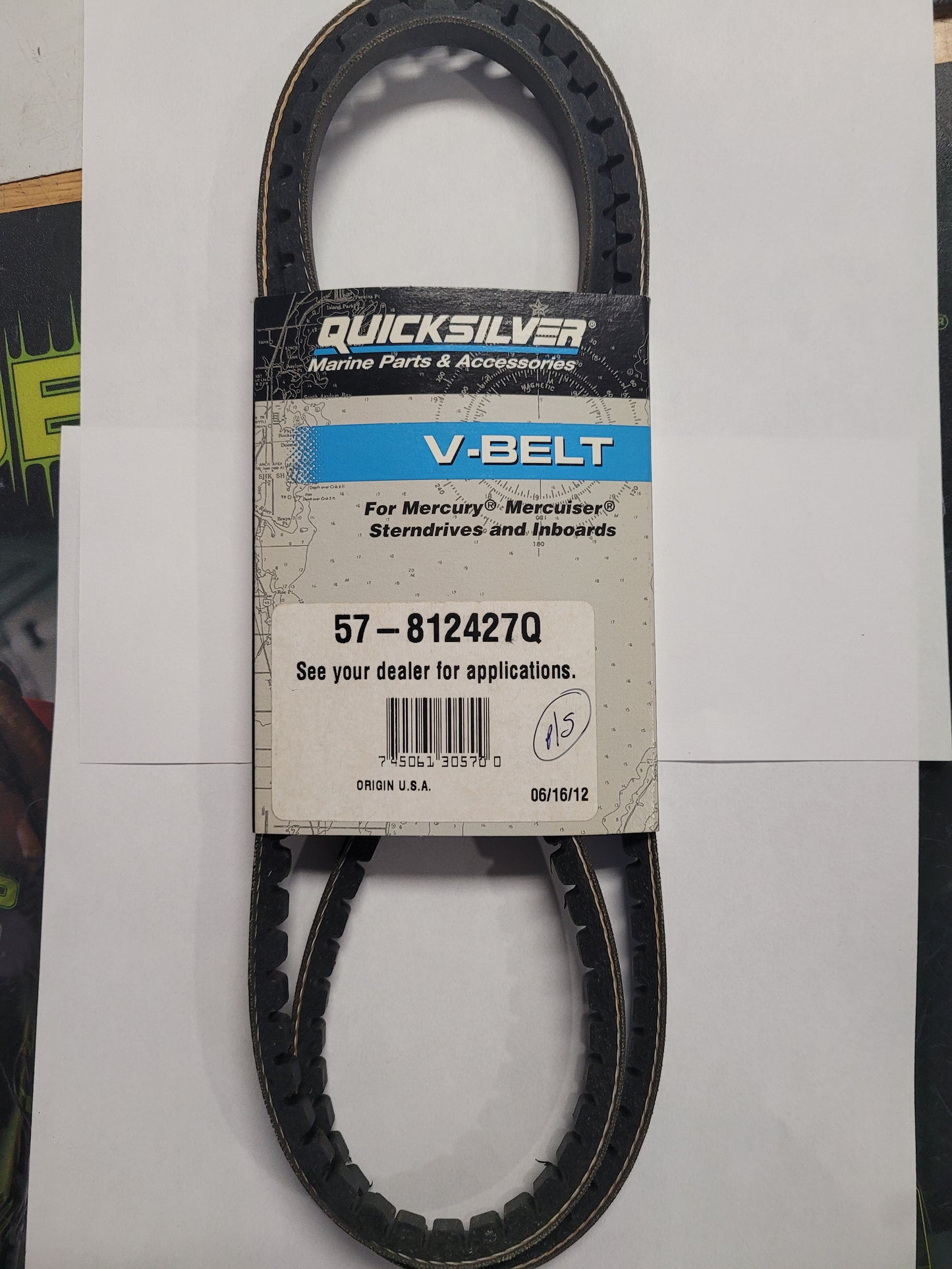 V-Belt, P/S, Quicksilver 812427Q