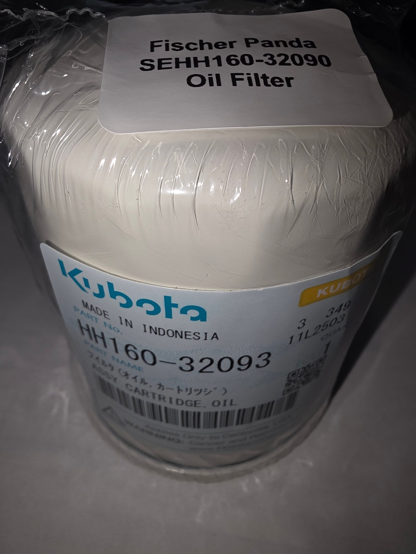 Fischer Panda Kubota Oil Filter SEHH160-32090