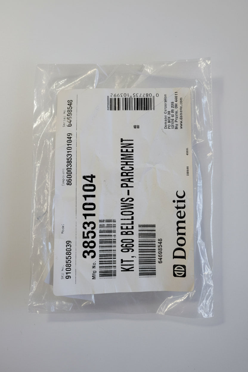 960 Bellows Kit, Dometic 385310104, Parchment