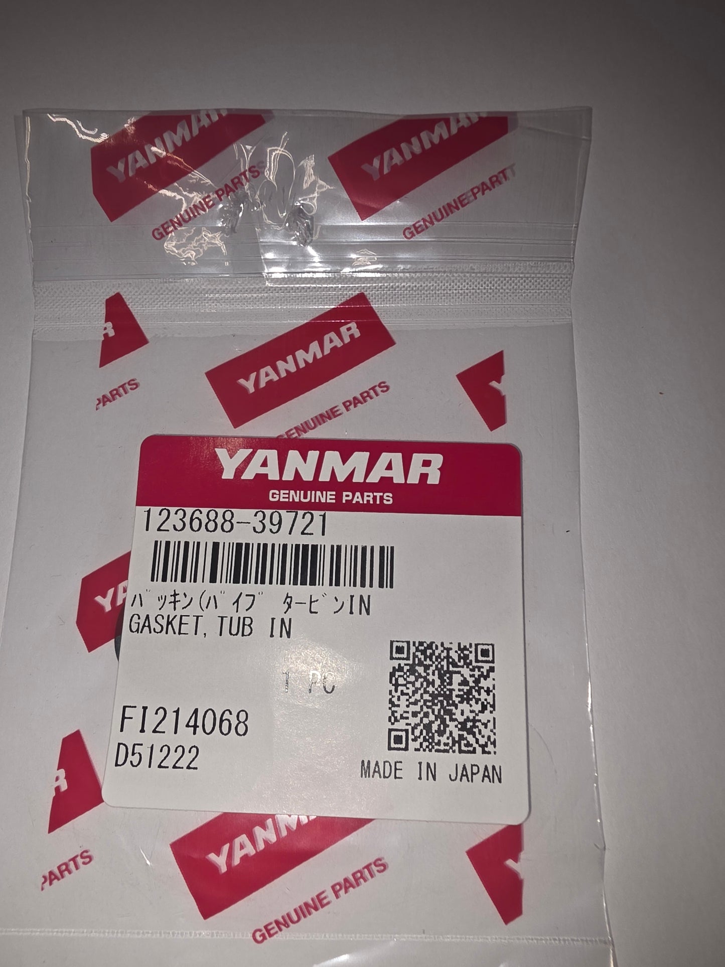 Yanmar 123688-39721 Gasket