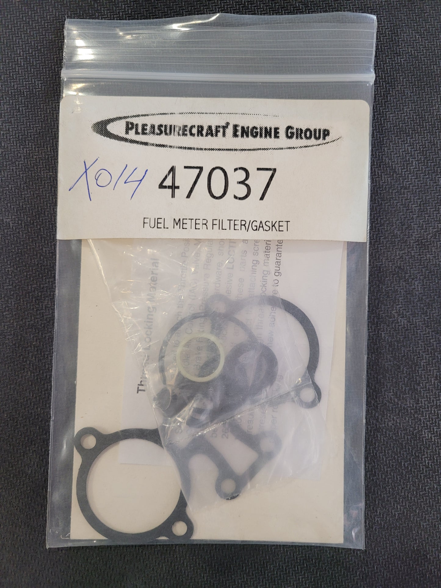 Fuel Meter Gasket Crusader 47037 for Throttle Body Inj Unit (Also Need 17112486)