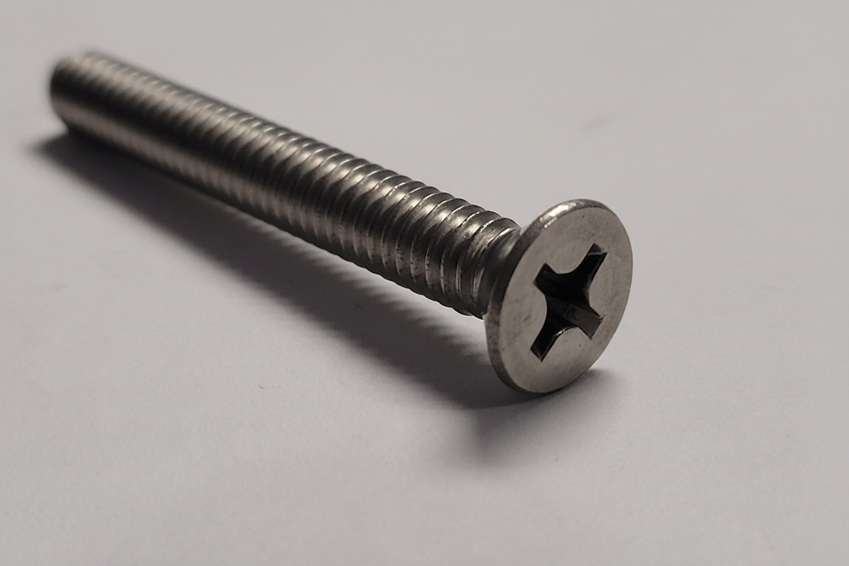 Machine Screw, Flat Head, 1/4"-20x2", 4-2323