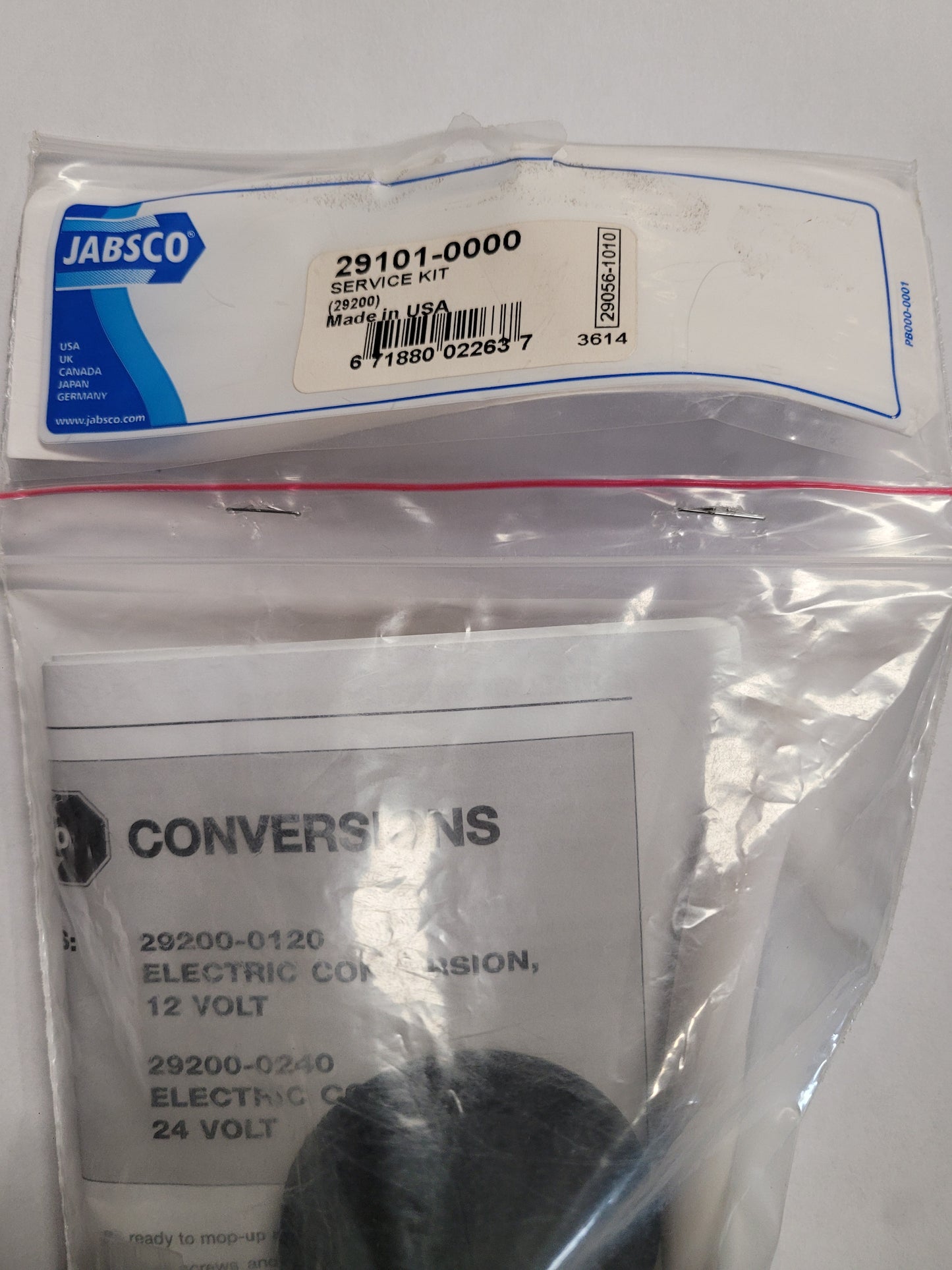 Jabsco 291010000 Service Kit