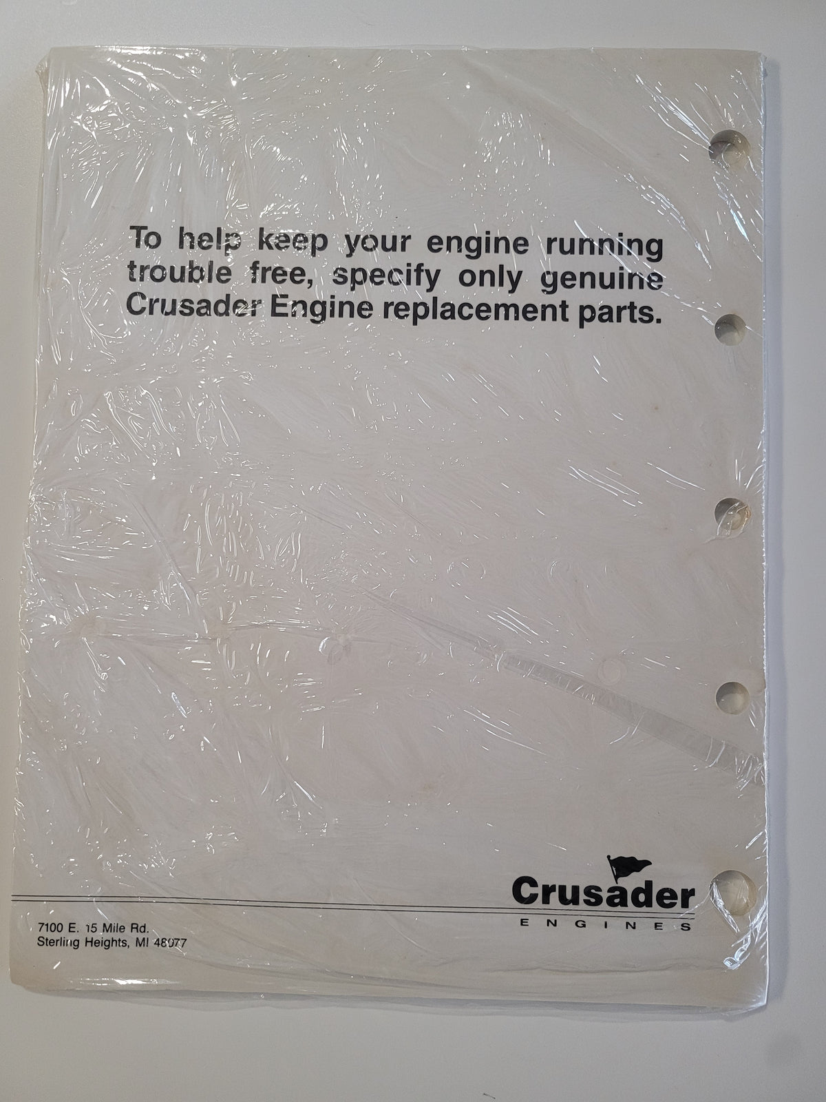 Crusader Illustrated Parts Catalog, TECM 547, CLOSEOUT