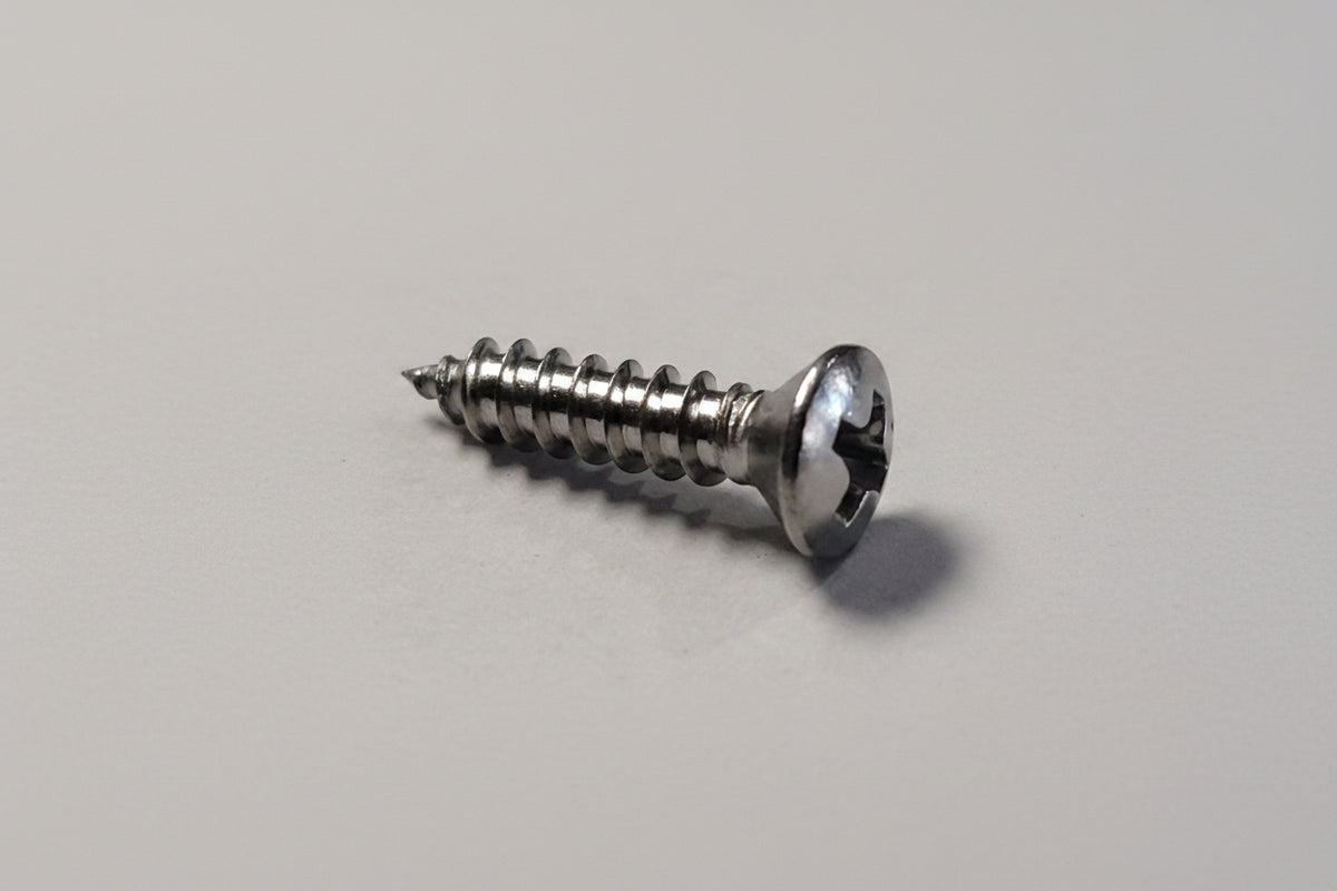 #8 X 3/4" SS Oval Screws, 4-0234