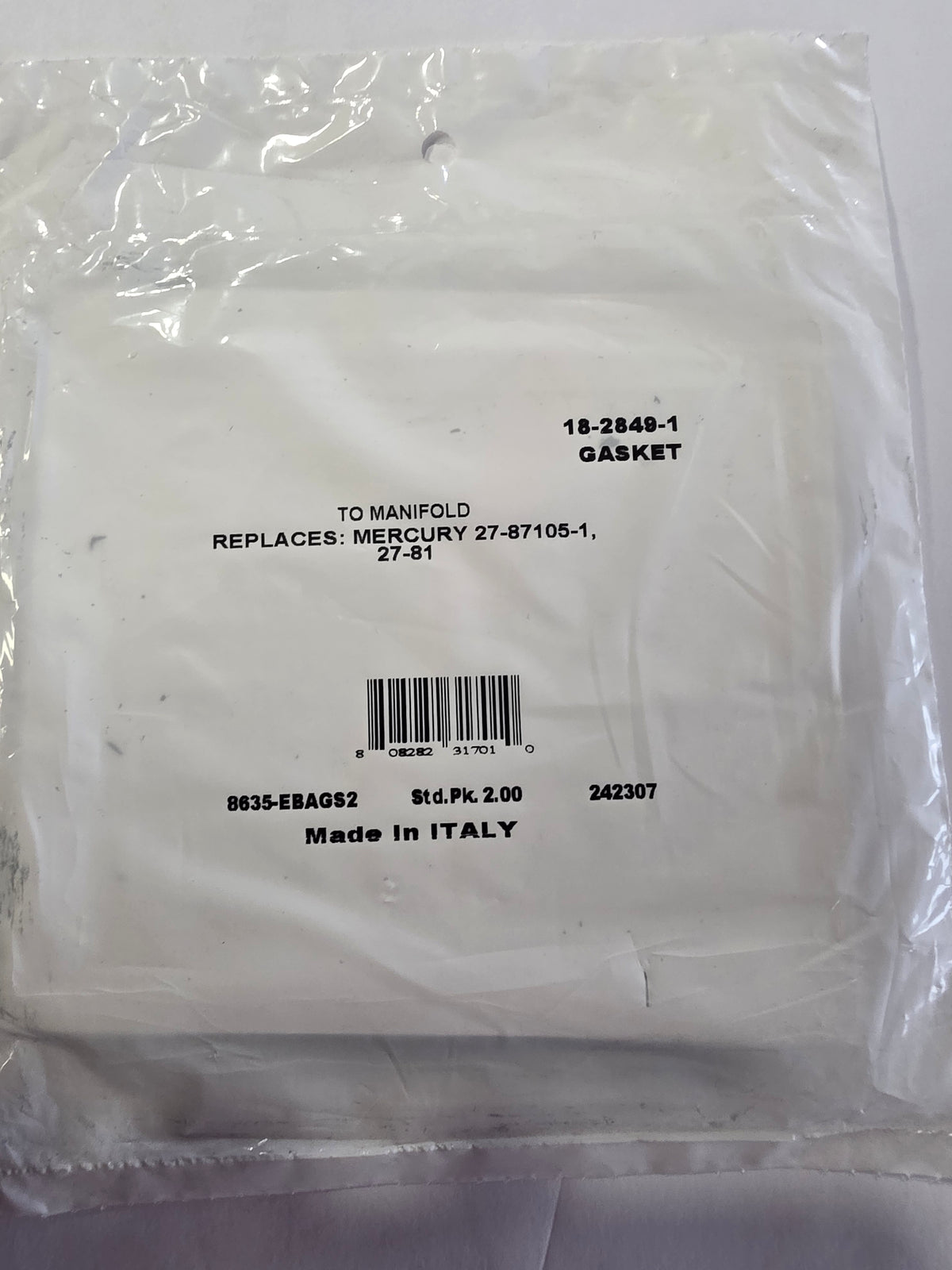 Gasket, Exhaust Elbow, Sierra 18-2849-1, (2pk)