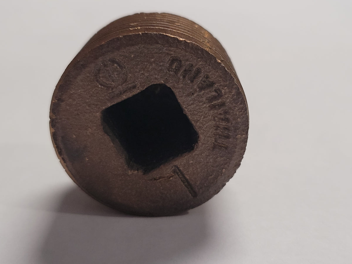 1"mip Counter Sunk Pipe Plug, Bronze, 3795-1