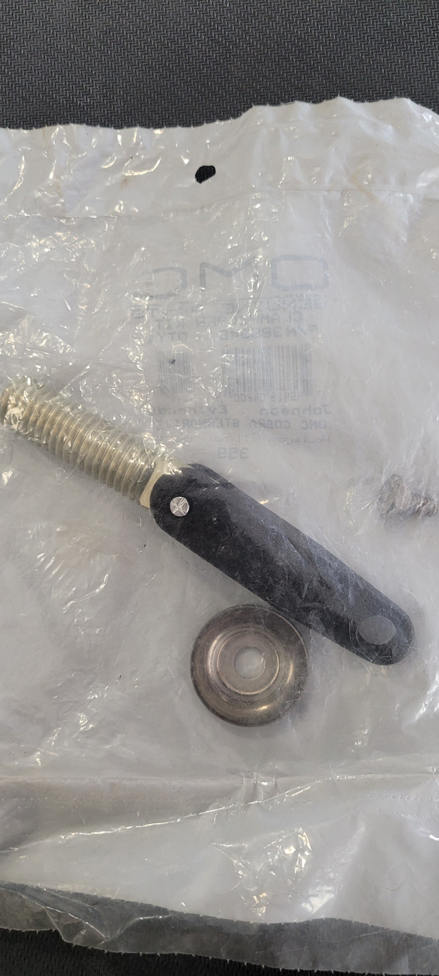CLAMP SCR. & HAND ASSY., Aluminum, (NOS) Omc 388346