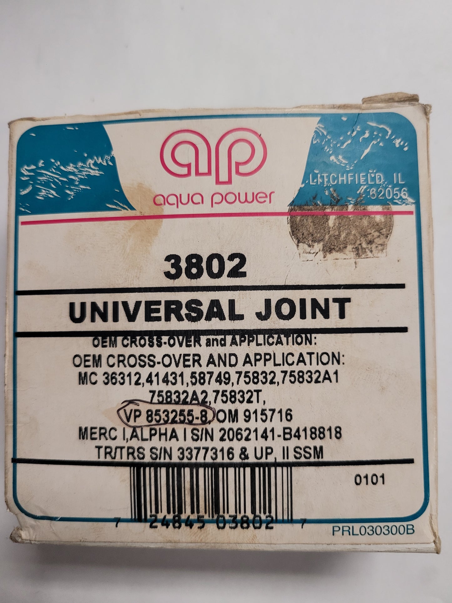 U-Joint, Aqua Power 3802, (NOS)