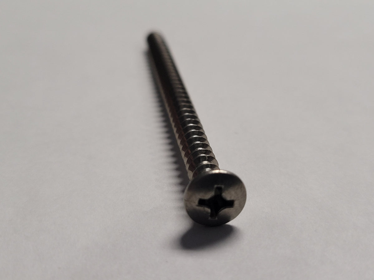 10x3" SS Oval Screw, 4-0250