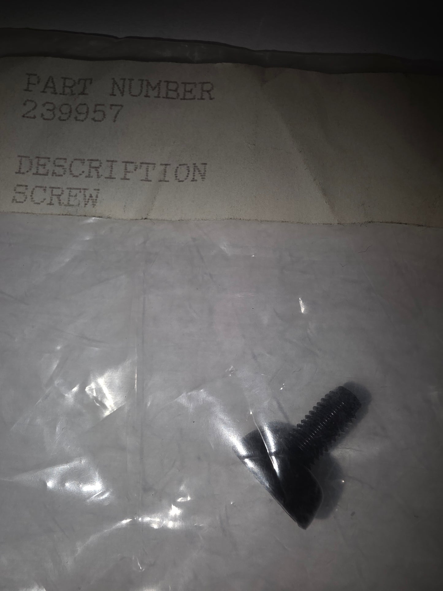 Kohler 239957 Screw (NOS/Closeout)