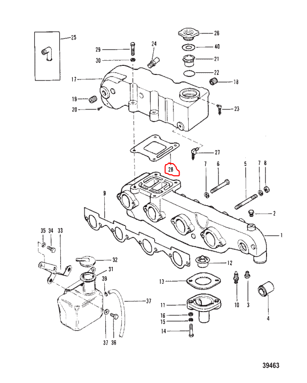 Gasket, Ex Elbow, Sierra 18-01131
