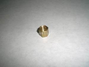 Westerbeke 13344 Nut, Compression Brass 3/16 OD