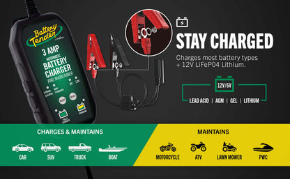 3 AMP Power Tender® 12V / 6V Switchable Battery Charger