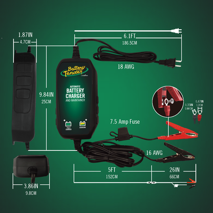 3 AMP Power Tender® 12V / 6V Switchable Battery Charger