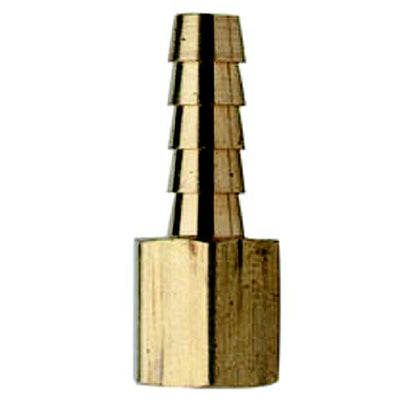 Barb-Brass female 1/4 x 1/4 FNPT