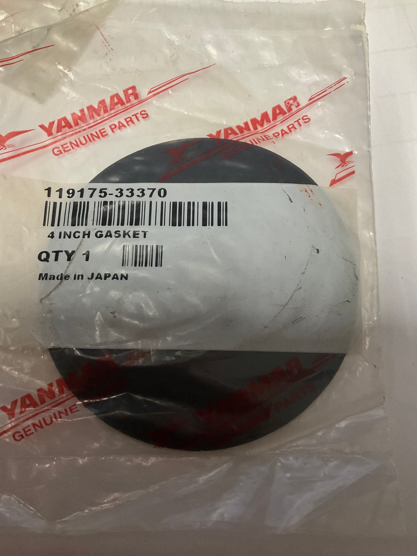 Yanmar 119175-33370 Rubber Gasket