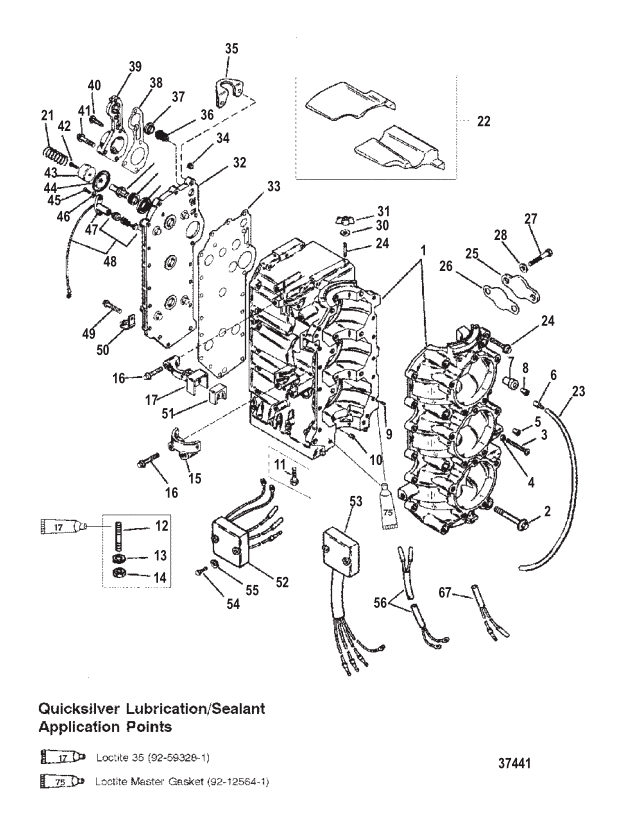 Thermostat Kit, 120 degree, Quicksilver 14586