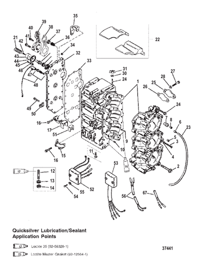 Thermostat Kit, 120 degree, Quicksilver 14586