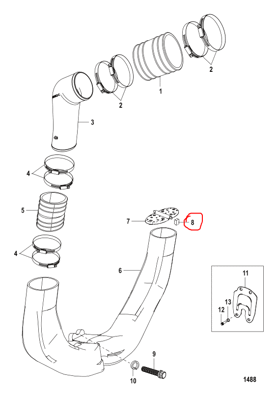 Grommet, For Exh. Shutters, Quicksilver 807167