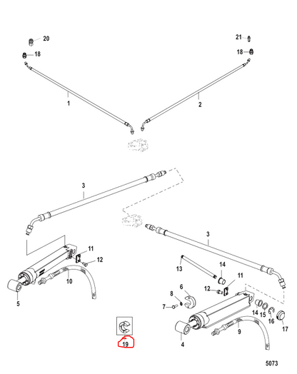 SPACER KIT, TILT, ALPHA/BRAVO, Quicksilver 15768A3